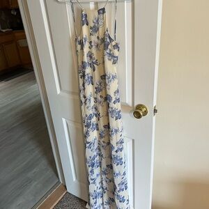 Floor length white dress